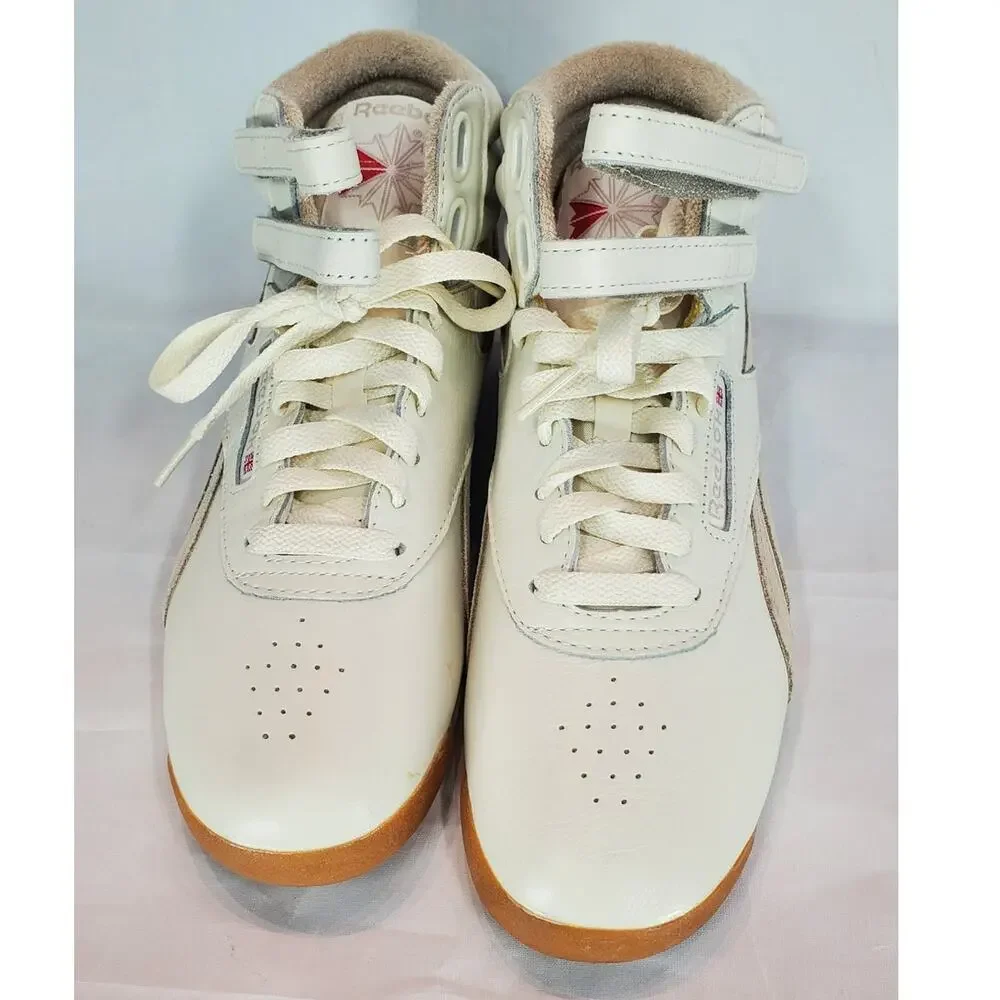 Reebok Beige Freestyle Hi Sneakers Women's Size 8 NWOB
